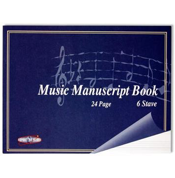 Music Manuscript Book 6 Stave 24pg.
